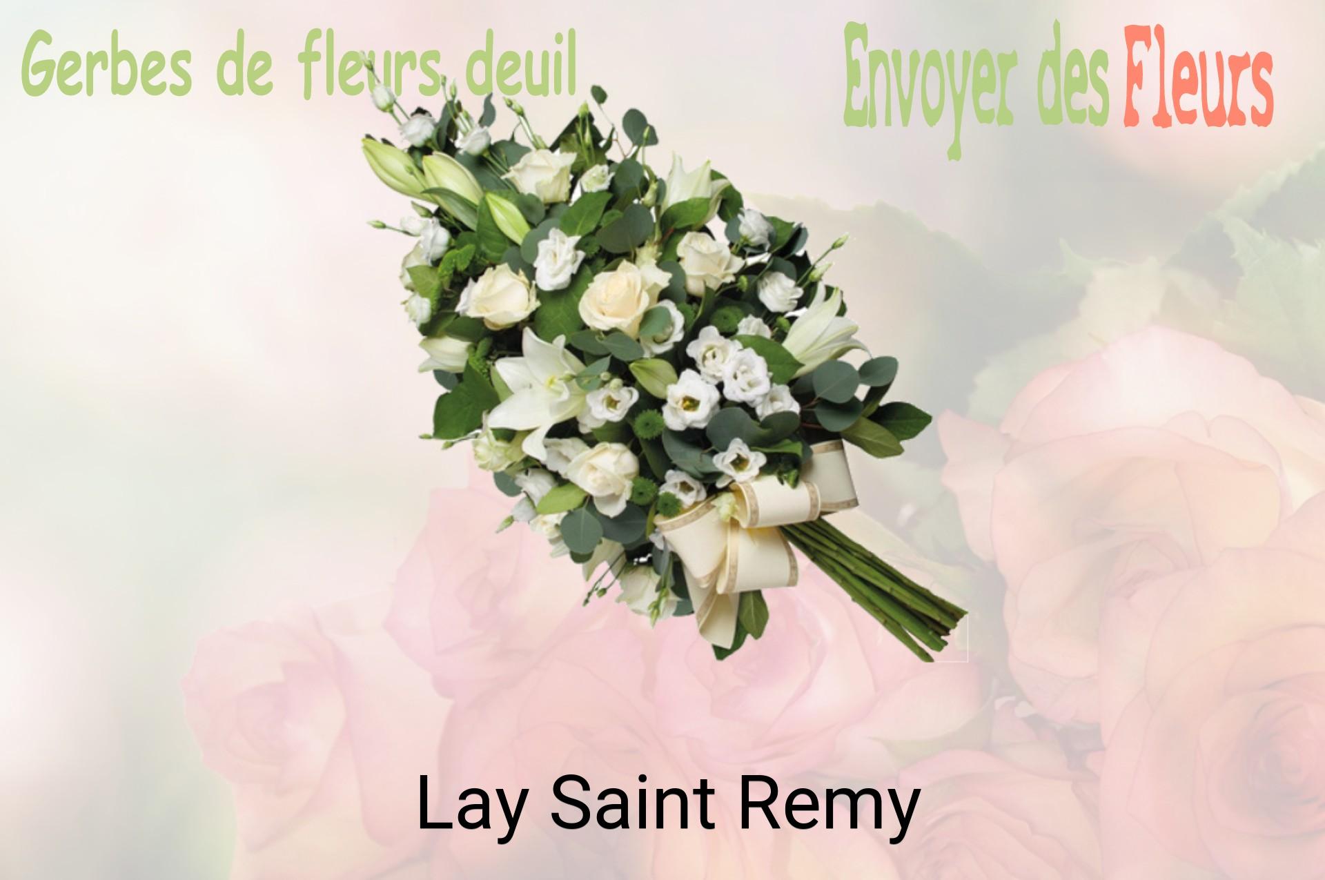Gerbe de fleurs de deuil livrée à Lay-Saint-Remy